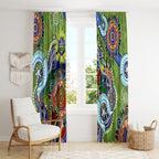 Personalised Raiders NAIDOC Week 2024 Window Curtain Australia Aboriginal Dot Painting