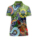 Personalised Raiders NAIDOC Week 2024 Women Polo Shirt Australia Aboriginal Dot Painting
