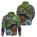 Personalised Raiders NAIDOC Week 2024 Zip Hoodie Australia Aboriginal Dot Painting