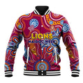 Personalised Crows NAIDOC Week 2024 Baseball Jacket Aussie Aboriginal Art