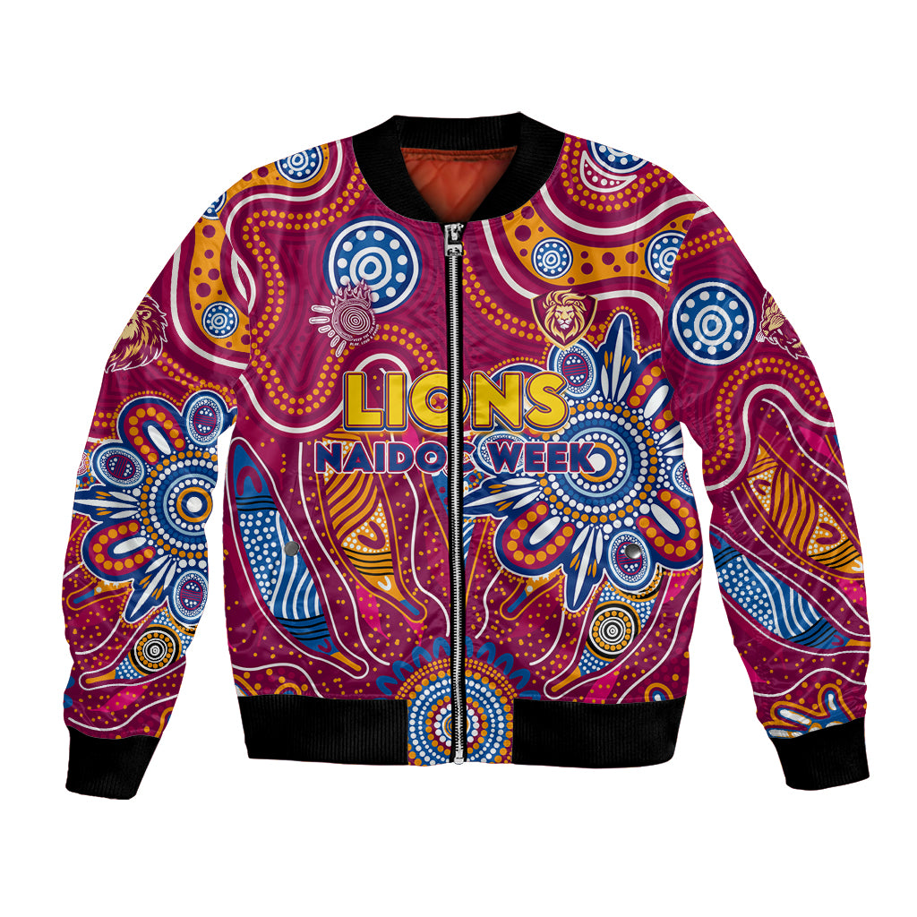 Personalised Crows NAIDOC Week 2024 Bomber Jacket Aussie Aboriginal Art