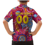 Personalised Crows NAIDOC Week 2024 Family Matching Mermaid Dress and Hawaiian Shirt Aussie Aboriginal Art
