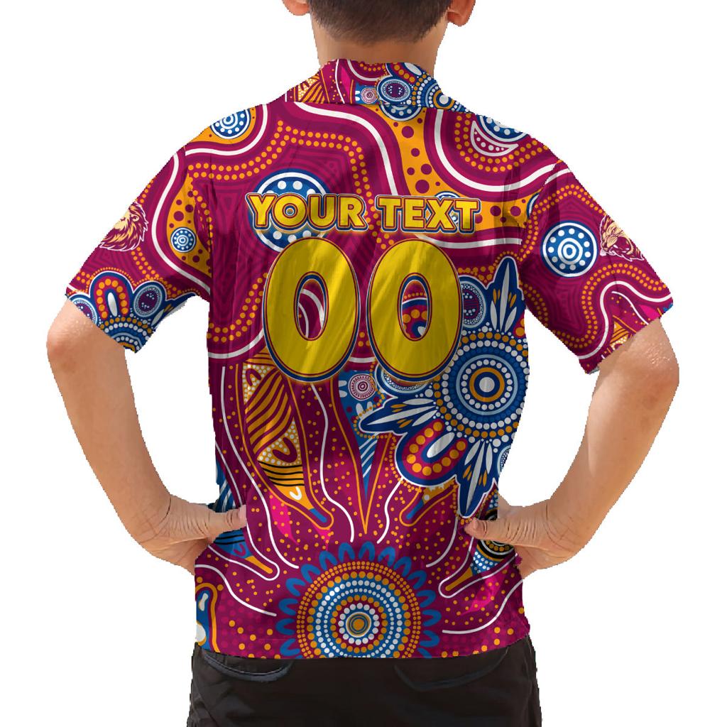 Personalised Crows NAIDOC Week 2024 Family Matching Off Shoulder Short Dress and Hawaiian Shirt Aussie Aboriginal Art