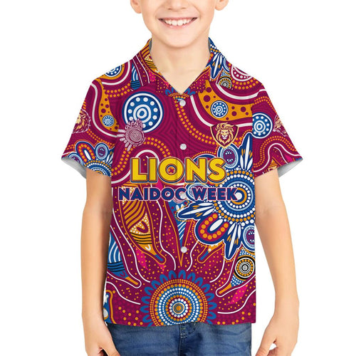 Personalised Crows NAIDOC Week 2024 Family Matching Off Shoulder Short Dress and Hawaiian Shirt Aussie Aboriginal Art