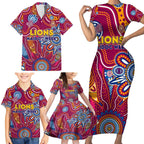 Personalised Crows NAIDOC Week 2024 Family Matching Short Sleeve Bodycon Dress and Hawaiian Shirt Aussie Aboriginal Art