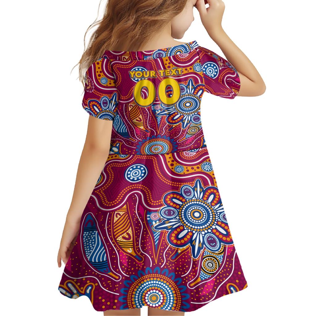Personalised Crows NAIDOC Week 2024 Family Matching Short Sleeve Bodycon Dress and Hawaiian Shirt Aussie Aboriginal Art