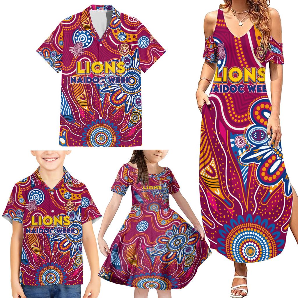 Personalised Crows NAIDOC Week 2024 Family Matching Summer Maxi Dress and Hawaiian Shirt Aussie Aboriginal Art