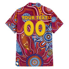 Personalised Crows NAIDOC Week 2024 Family Matching Summer Maxi Dress and Hawaiian Shirt Aussie Aboriginal Art