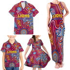 Personalised Crows NAIDOC Week 2024 Family Matching Tank Maxi Dress and Hawaiian Shirt Aussie Aboriginal Art
