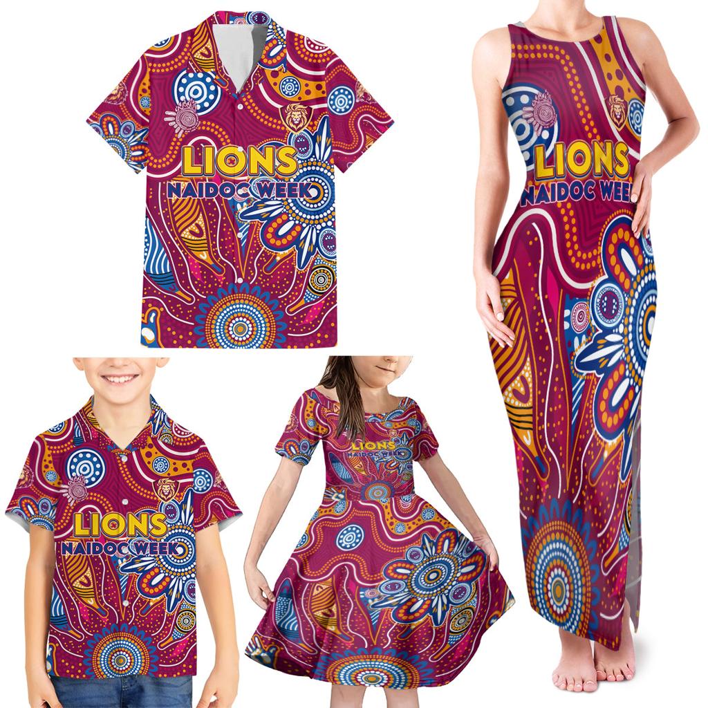Personalised Crows NAIDOC Week 2024 Family Matching Tank Maxi Dress and Hawaiian Shirt Aussie Aboriginal Art