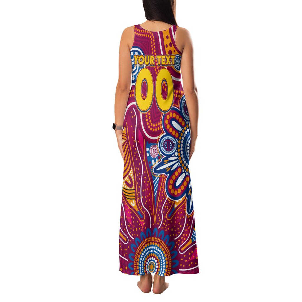 Personalised Crows NAIDOC Week 2024 Family Matching Tank Maxi Dress and Hawaiian Shirt Aussie Aboriginal Art