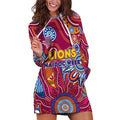 Personalised Crows NAIDOC Week 2024 Hoodie Dress Aussie Aboriginal Art