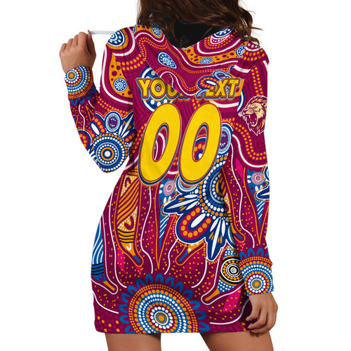 Personalised Crows NAIDOC Week 2024 Hoodie Dress Aussie Aboriginal Art