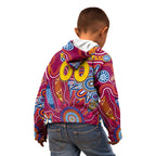 Personalised Crows NAIDOC Week 2024 Kid Hoodie Aussie Aboriginal Art
