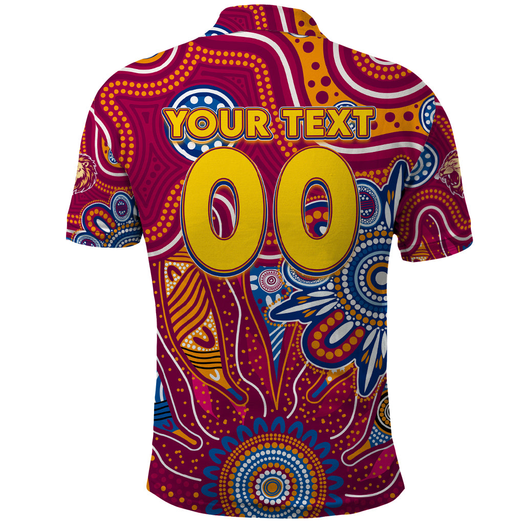 Personalised Crows NAIDOC Week 2024 Polo Shirt Aussie Aboriginal Art