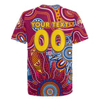 Personalised Crows NAIDOC Week 2024 Rugby Jersey Aussie Aboriginal Art