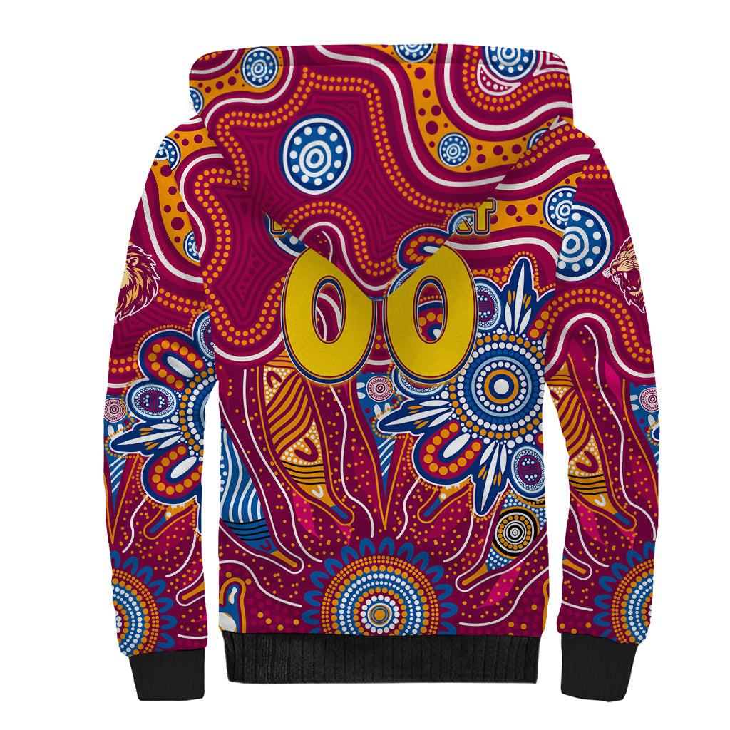 Personalised Crows NAIDOC Week 2024 Sherpa Hoodie Aussie Aboriginal Art