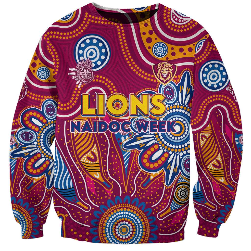 Personalised Crows NAIDOC Week 2024 Sweatshirt Aussie Aboriginal Art