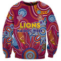 Personalised Crows NAIDOC Week 2024 Sweatshirt Aussie Aboriginal Art