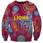 Personalised Crows NAIDOC Week 2024 Sweatshirt Aussie Aboriginal Art