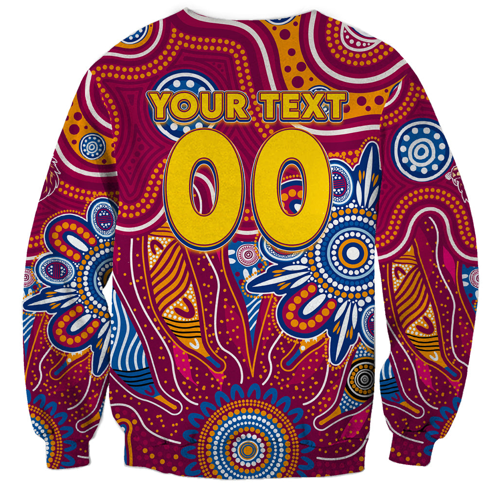 Personalised Crows NAIDOC Week 2024 Sweatshirt Aussie Aboriginal Art