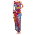 Personalised Crows NAIDOC Week 2024 Tank Maxi Dress Aussie Aboriginal Art