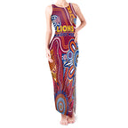 Personalised Crows NAIDOC Week 2024 Tank Maxi Dress Aussie Aboriginal Art
