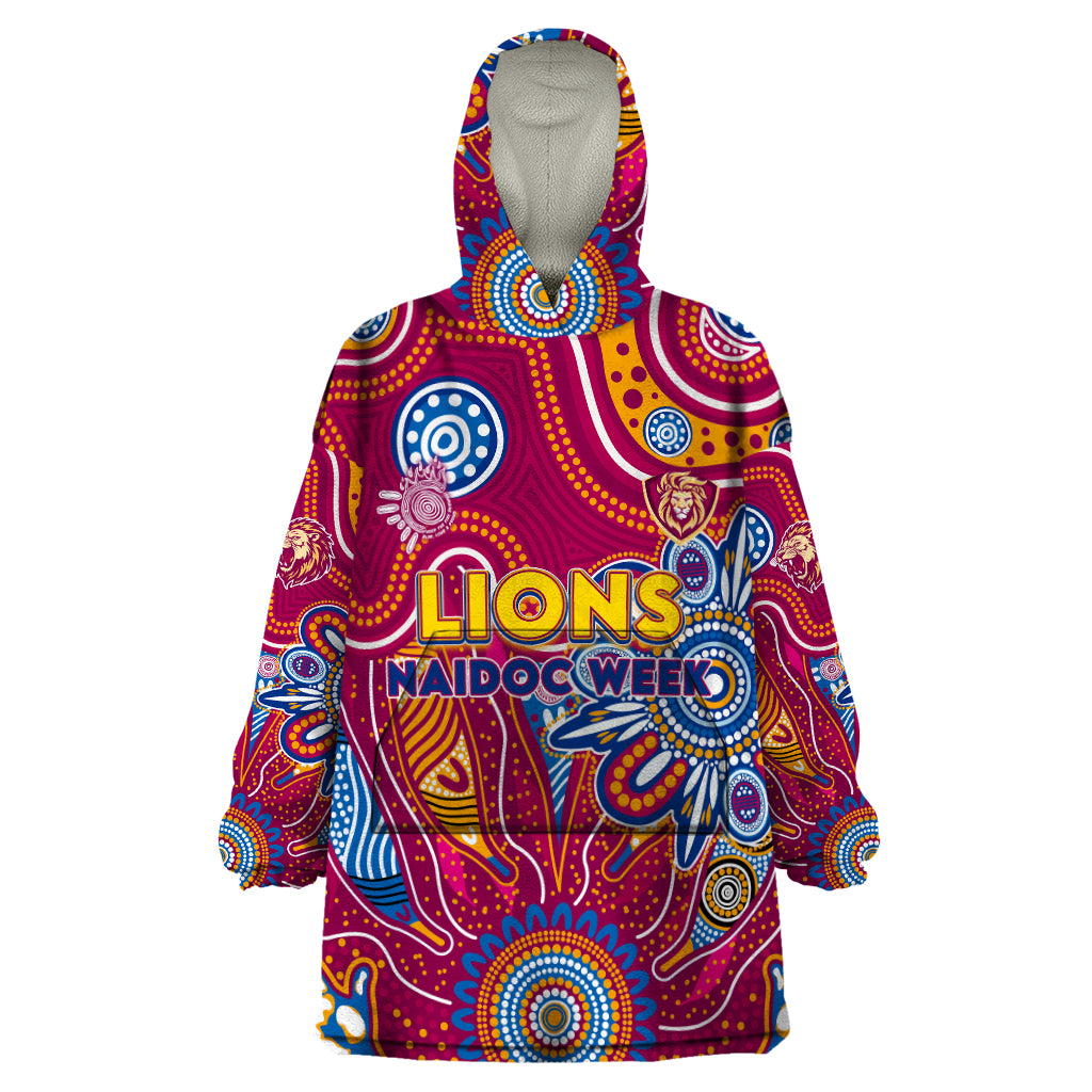 Personalised Crows NAIDOC Week 2024 Wearable Blanket Hoodie Aussie Aboriginal Art
