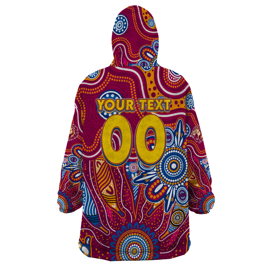 Personalised Crows NAIDOC Week 2024 Wearable Blanket Hoodie Aussie Aboriginal Art