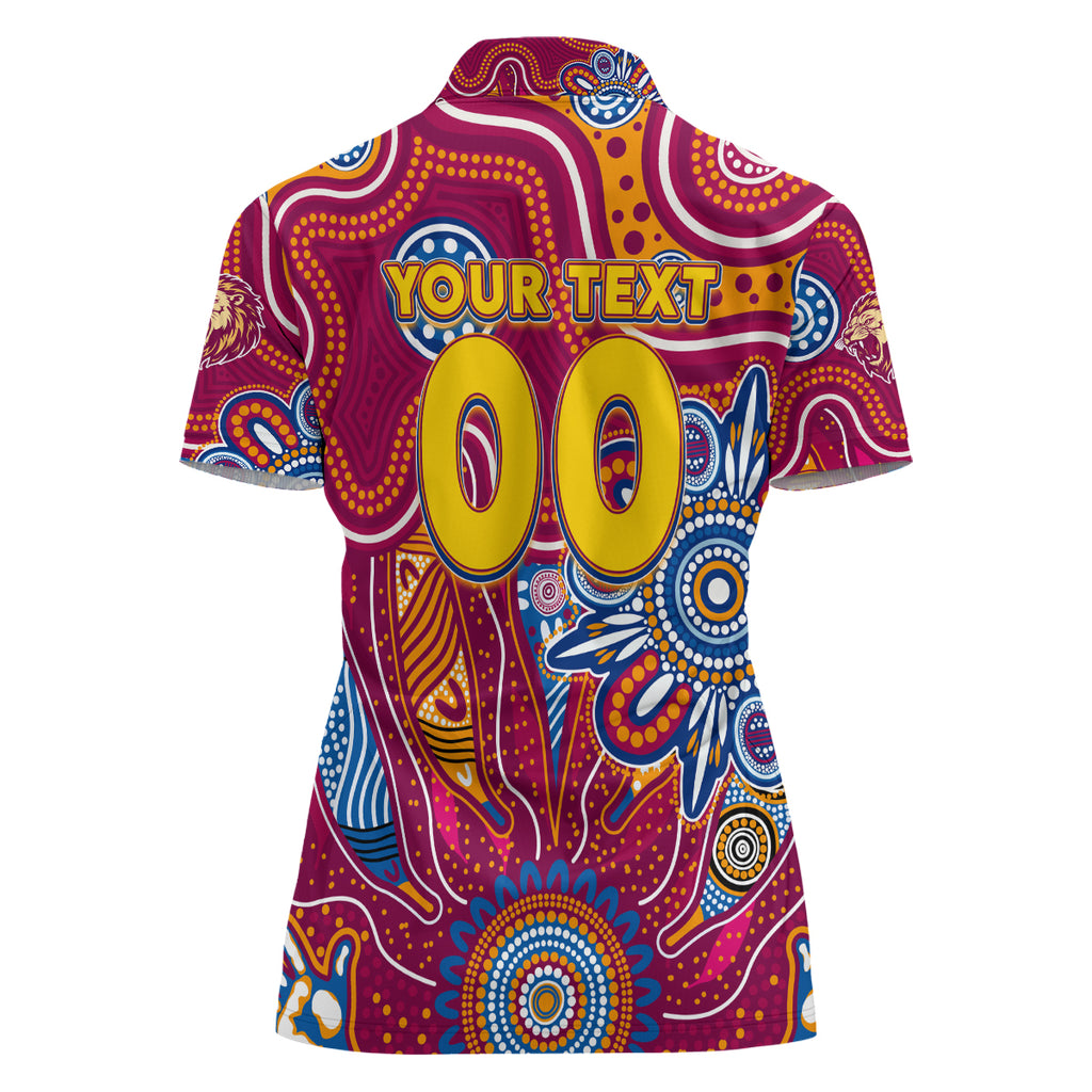Personalised Crows NAIDOC Week 2024 Women Polo Shirt Aussie Aboriginal Art