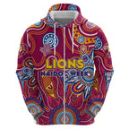 Personalised Crows NAIDOC Week 2024 Zip Hoodie Aussie Aboriginal Art