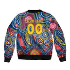 Personalised Lions NAIDOC Week 2024 Bomber Jacket Aussie Aboriginal Art