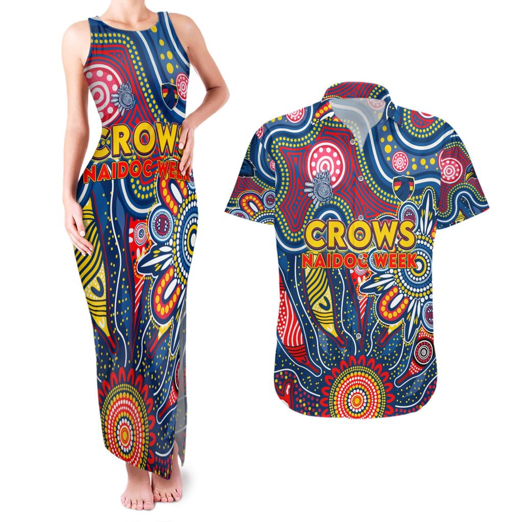 Personalised Lions NAIDOC Week 2024 Couples Matching Tank Maxi Dress and Hawaiian Shirt Aussie Aboriginal Art