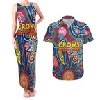 Personalised Lions NAIDOC Week 2024 Couples Matching Tank Maxi Dress and Hawaiian Shirt Aussie Aboriginal Art