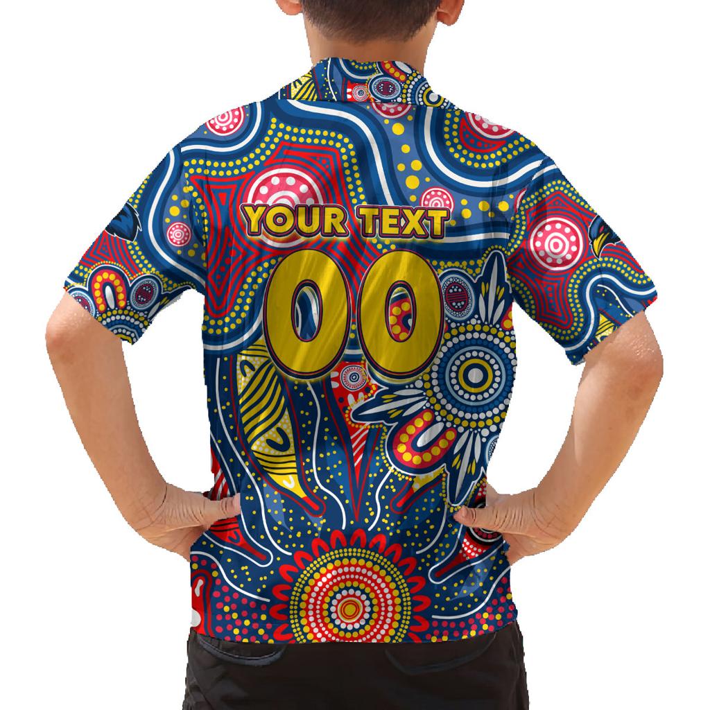 Personalised Lions NAIDOC Week 2024 Family Matching Puletasi and Hawaiian Shirt Aussie Aboriginal Art