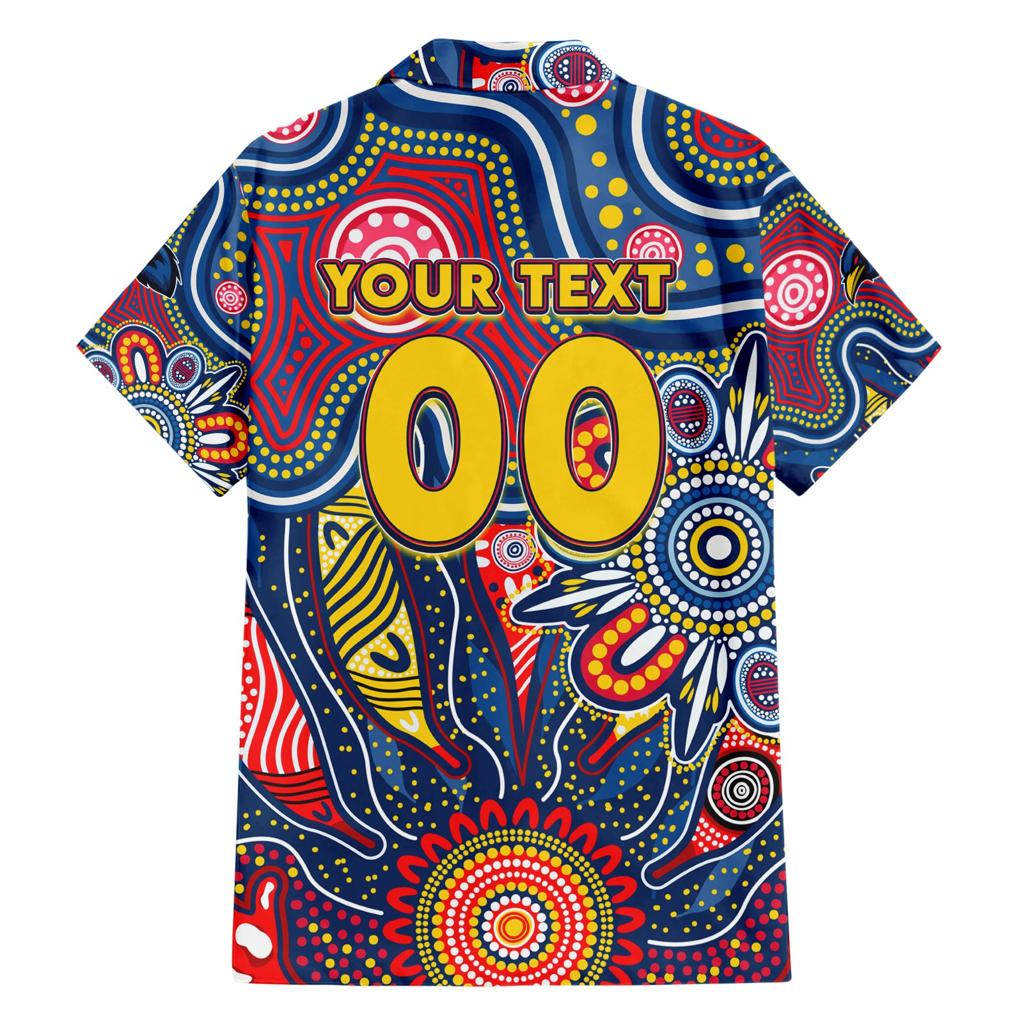 Personalised Lions NAIDOC Week 2024 Family Matching Short Sleeve Bodycon Dress and Hawaiian Shirt Aussie Aboriginal Art