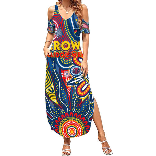 Personalised Lions NAIDOC Week 2024 Family Matching Summer Maxi Dress and Hawaiian Shirt Aussie Aboriginal Art
