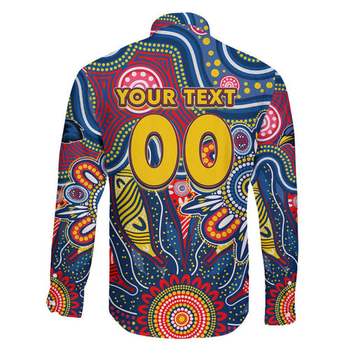 Personalised Lions NAIDOC Week 2024 Family Matching Tank Maxi Dress and Hawaiian Shirt Aussie Aboriginal Art