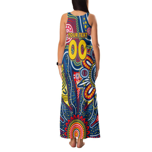 Personalised Lions NAIDOC Week 2024 Family Matching Tank Maxi Dress and Hawaiian Shirt Aussie Aboriginal Art