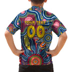 Personalised Lions NAIDOC Week 2024 Kid Hawaiian Shirt Aussie Aboriginal Art
