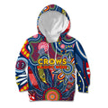 Personalised Lions NAIDOC Week 2024 Kid Hoodie Aussie Aboriginal Art