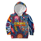 Personalised Lions NAIDOC Week 2024 Kid Hoodie Aussie Aboriginal Art