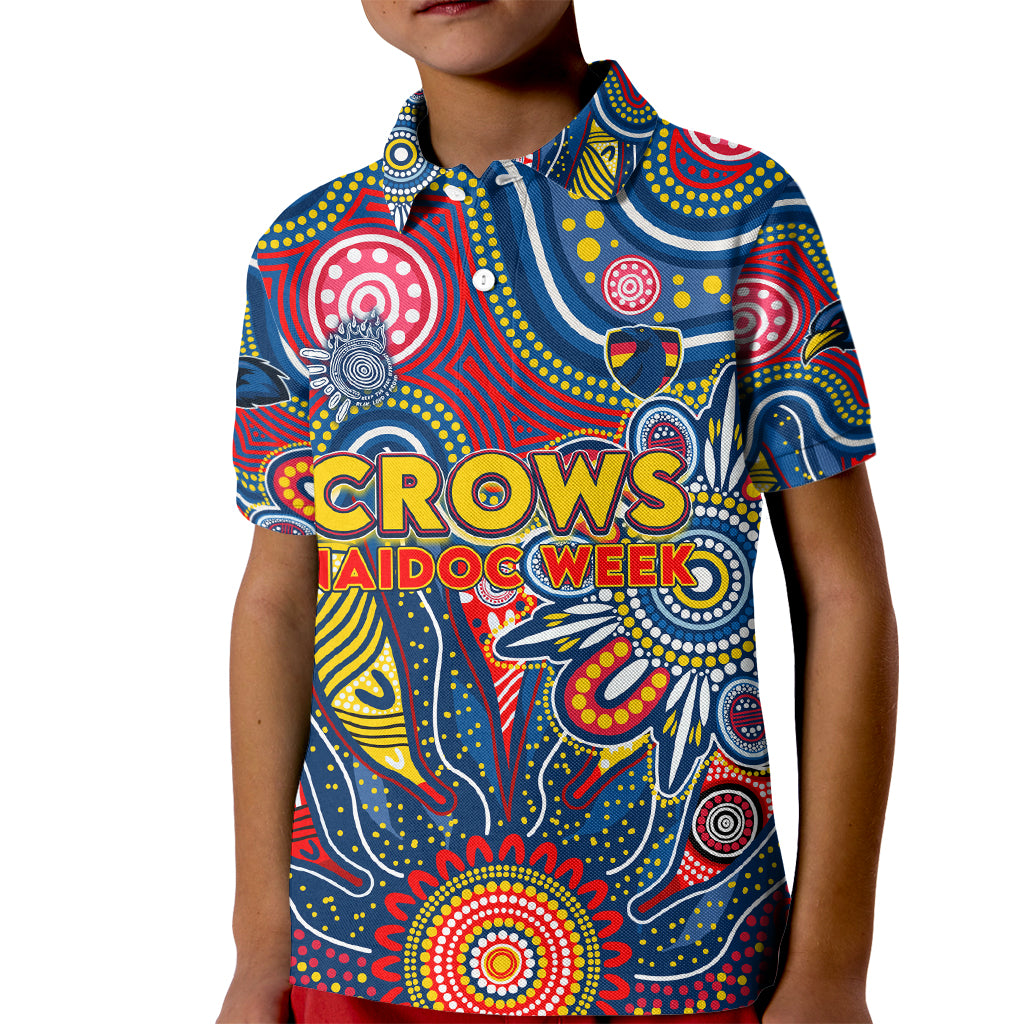 Personalised Lions NAIDOC Week 2024 Kid Polo Shirt Aussie Aboriginal Art