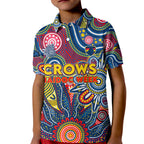 Personalised Lions NAIDOC Week 2024 Kid Polo Shirt Aussie Aboriginal Art
