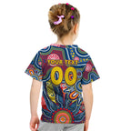 Personalised Lions NAIDOC Week 2024 Kid T Shirt Aussie Aboriginal Art