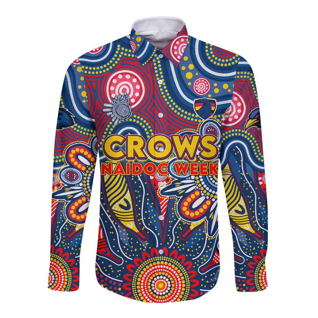 Personalised Lions NAIDOC Week 2024 Long Sleeve Button Shirt Aussie Aboriginal Art