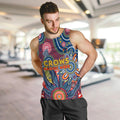 Personalised Lions NAIDOC Week 2024 Men Tank Top Aussie Aboriginal Art