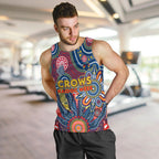 Personalised Lions NAIDOC Week 2024 Men Tank Top Aussie Aboriginal Art