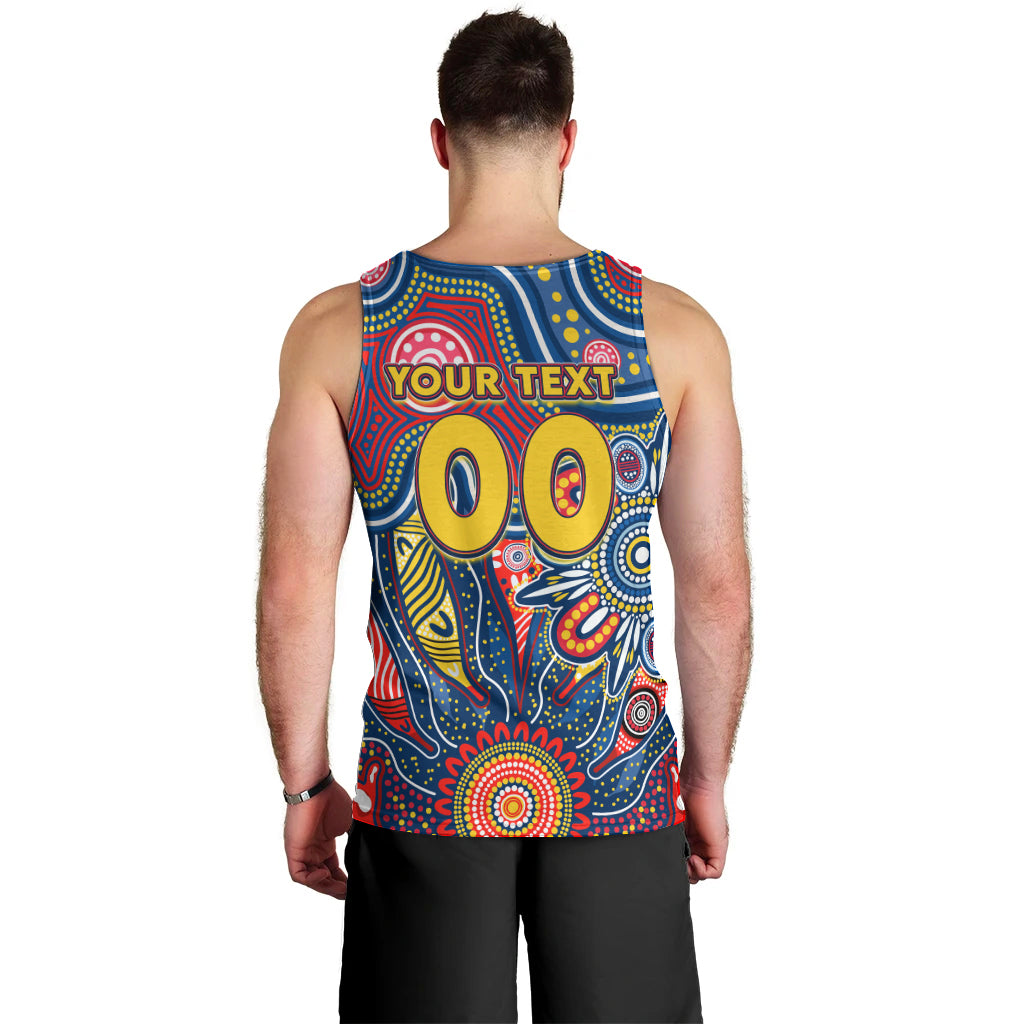 Personalised Lions NAIDOC Week 2024 Men Tank Top Aussie Aboriginal Art