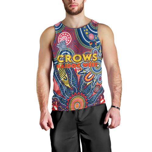 Personalised Lions NAIDOC Week 2024 Men Tank Top Aussie Aboriginal Art